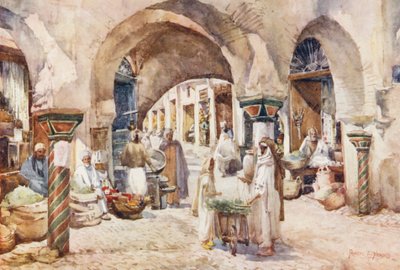 Souk el Attarin, Tunis door Frances Nesbitt