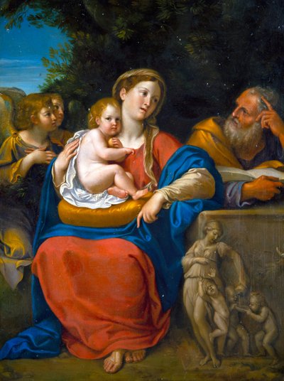 De Heilige Familie door Francesco Albani