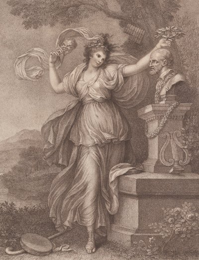 Mevrouw Abington als Thalia, 20 augustus 1783 door Francesco Bartolozzi