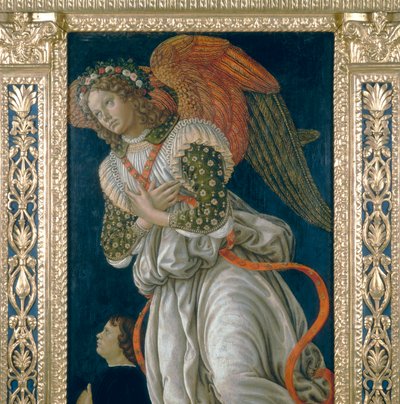 Engel (detail) door Francesco Botticini