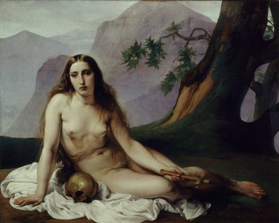 De Berouwvolle Maria Magdalena, 1833 door Francesco Hayez