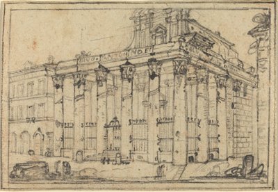 De tempel van Antoninus en Faustina door Francesco Piranesi