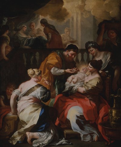 De geboorte van de Maagd door Francesco Solimena