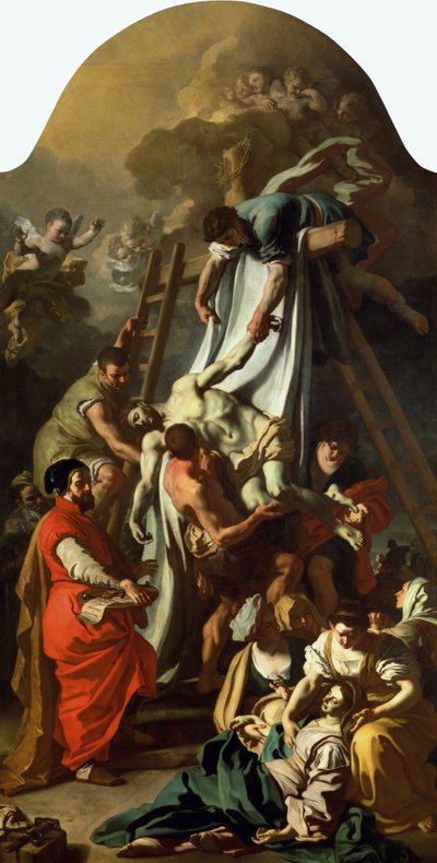 De kruisafneming, 1729 door Francesco Solimena