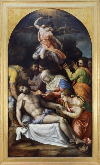 Rouw over de dode Christus door Francesco de Rossi Salviati