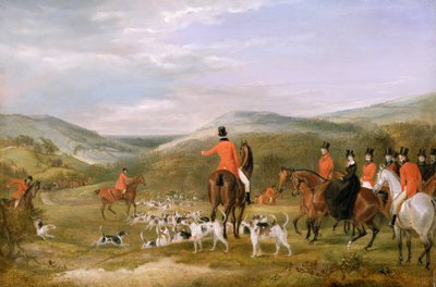 De Berkeley Hunt, 1842: De Bijeenkomst door Francis Calcraft Turner