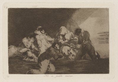 No se puede mirar (Men kan niet kijken) door Francisco de Goya