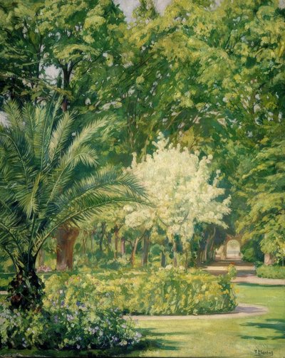 VERE CLARO-JARDIN BOTANICO-1934-79X100 CM door Francisco Llorens Diaz