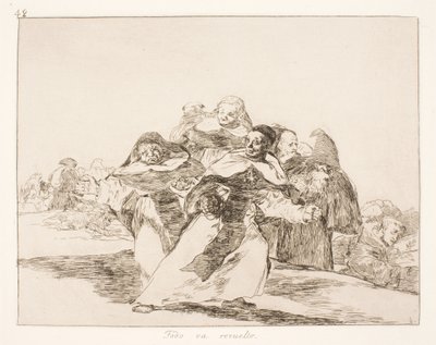 Alles gaat dwars (42) door Francisco de Goya