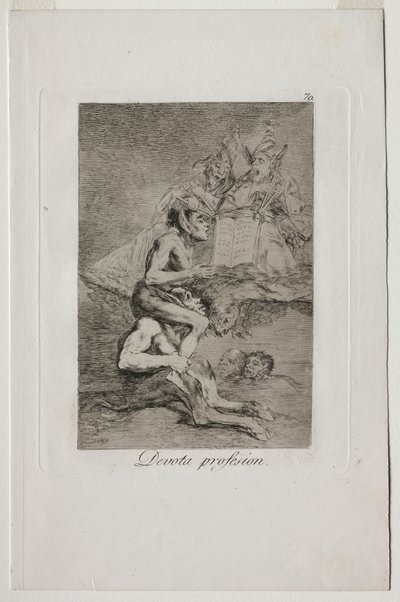 Caprichos: Vrome professie door Francisco de Goya