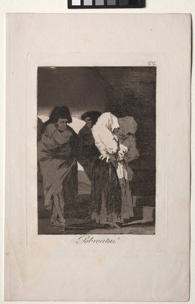 Caprichos: Arme meisjes! door Francisco de Goya