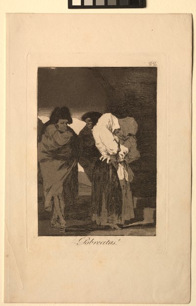 Caprichos: Arme Meisjes! door Francisco de Goya