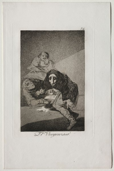 Caprichos: De schaamtevolle door Francisco de Goya