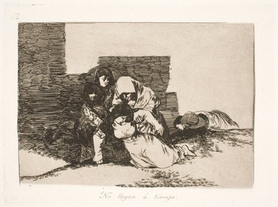 Ze kwamen te laat door Francisco de Goya