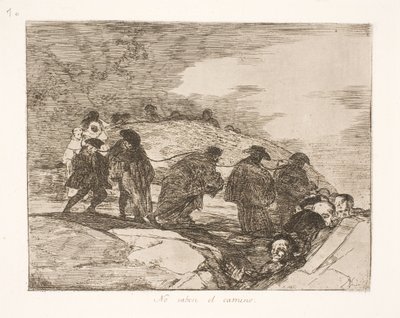 Ze weten niet waarheen (70) door Francisco de Goya