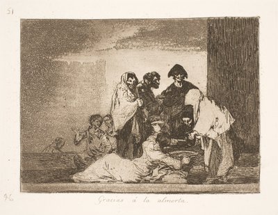 Godzijdank voor de gierstpap (51) door Francisco de Goya