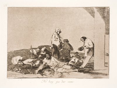 Wat helpt het om te klagen (58) door Francisco de Goya