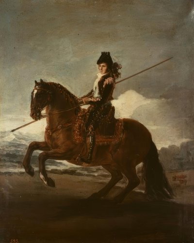 Picador te paard door Francisco de Goya