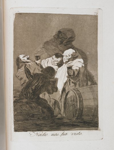 Plaat uit Los Caprichos, 1797-1798 door Francisco de Goya