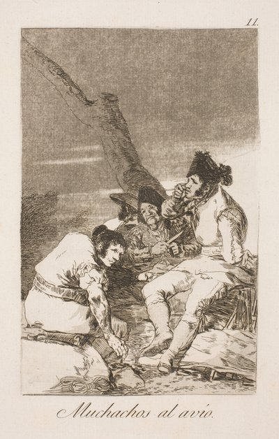 Aan het werk jongens door Francisco de Goya