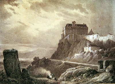 Stirling Castle, gegraveerd door Villeneuve door Francois Alexandre Pernot