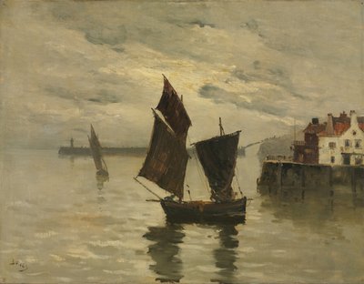 Havenscène, ongedateerd door Frank Boggs