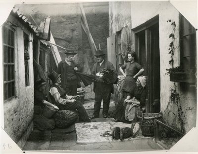 Whitby Vissersvolk, ca. 1885 door Frank Meadow Sutcliffe