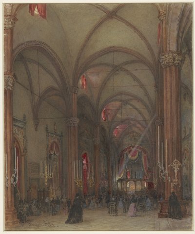 Interieur van de Dom te Verona door Franz Alt