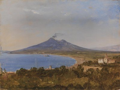 De Golf van Napels met Vesuvius door Franz Ludwig Catel