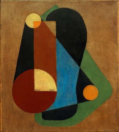 Abstracte compositie door Franz Wilhelm Seiwert