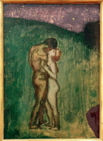 Zwoele nacht door Franz von Stuck