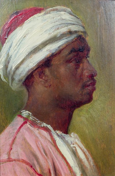 Studie van een Nubische jongeman door Frederic Leighton