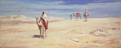 Arabieren in de woestijn door Frederick Goodall