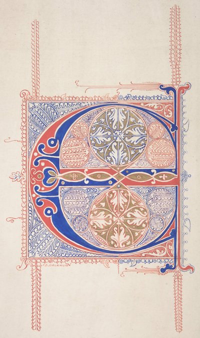 Verlichte initiaal C, 1830-62 door Freeman Gage Delamotte