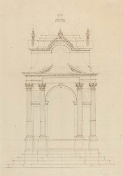 Ontwerp voor een Baldakijn door French 18th Century