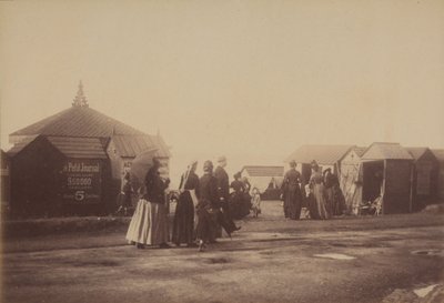 Badinrichting in Villers-sur-Mer, Deauville, Frankrijk door French Photographer