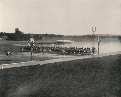 Cavalerie Manoeuvre op de Longchamps door French Photographer