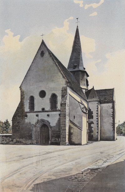 Saint-Outrille, Kerk, Zuidwestaanzicht door French Photographer