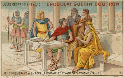 Chocolat Guérin Boutron handelskaart door French School