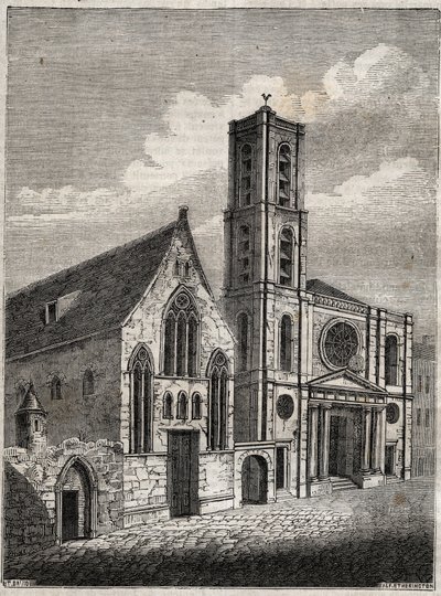 Kerk van Saint-Jacques-du-Haut-Pas door French School