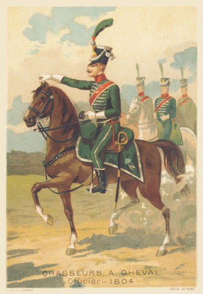 Paardenjagers, Officier in 1804 door French School