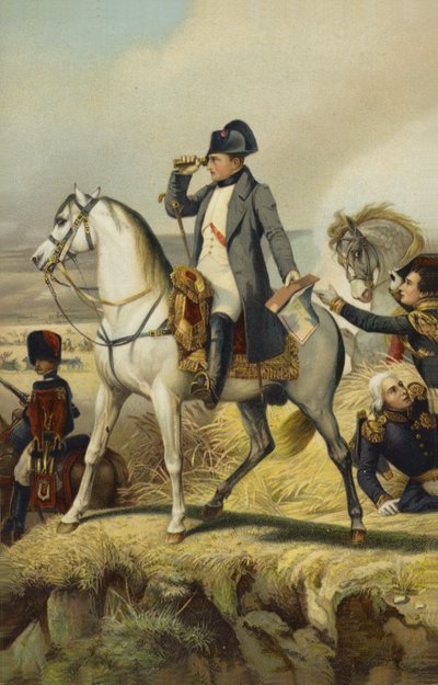 Napoleon I bij Wagram door French School