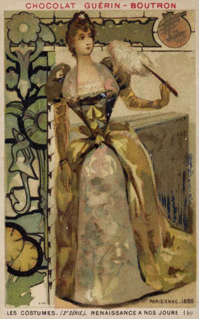 Parijse mode, 1889 door French School