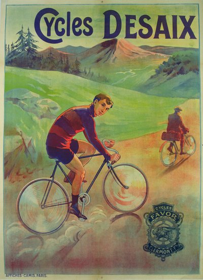 Poster voor fietsen Desaix door French School