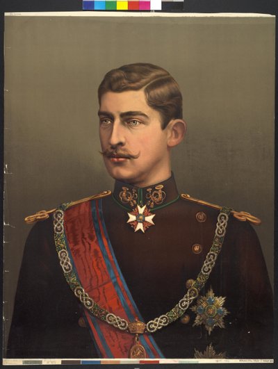 Koning van Roemenië Ferdinand I door Friedrich Kaiser