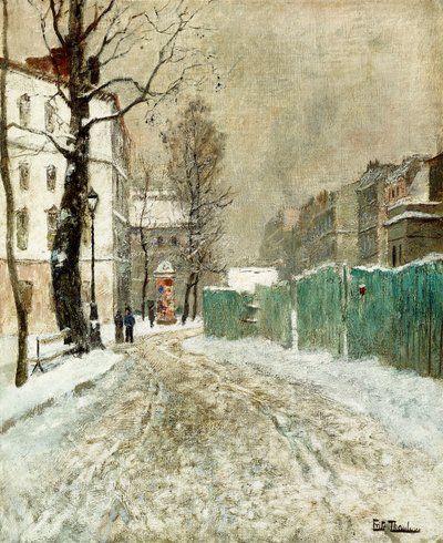 Achterstraat, Montmartre door Frits Thaulow