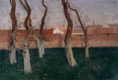 De Ommuurde Tuin, 1893 door Frits Thaulow