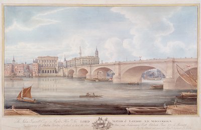 London Bridge nieuw, Londen, ca. 1835 door G Yates