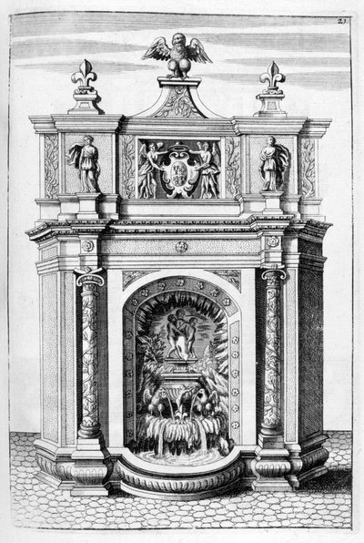 Fonteinontwerp, 1664 door Georg Andreas Bockler