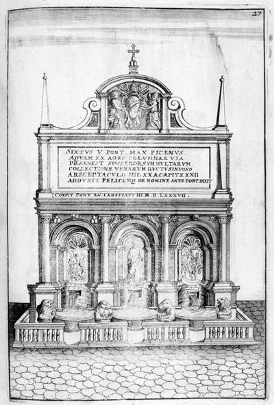 Fonteinontwerp, 1664 door Georg Andreas Bockler